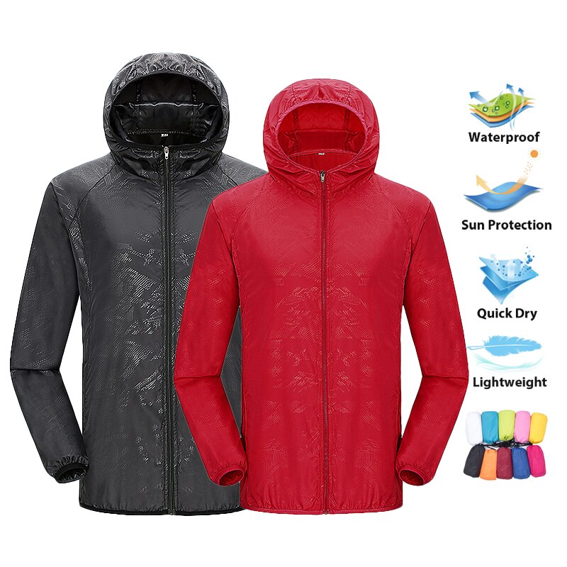 Outdoor Sport Windbreaker - LNGXO 남녀공용 방수 하이킹 재킷, 빠른
