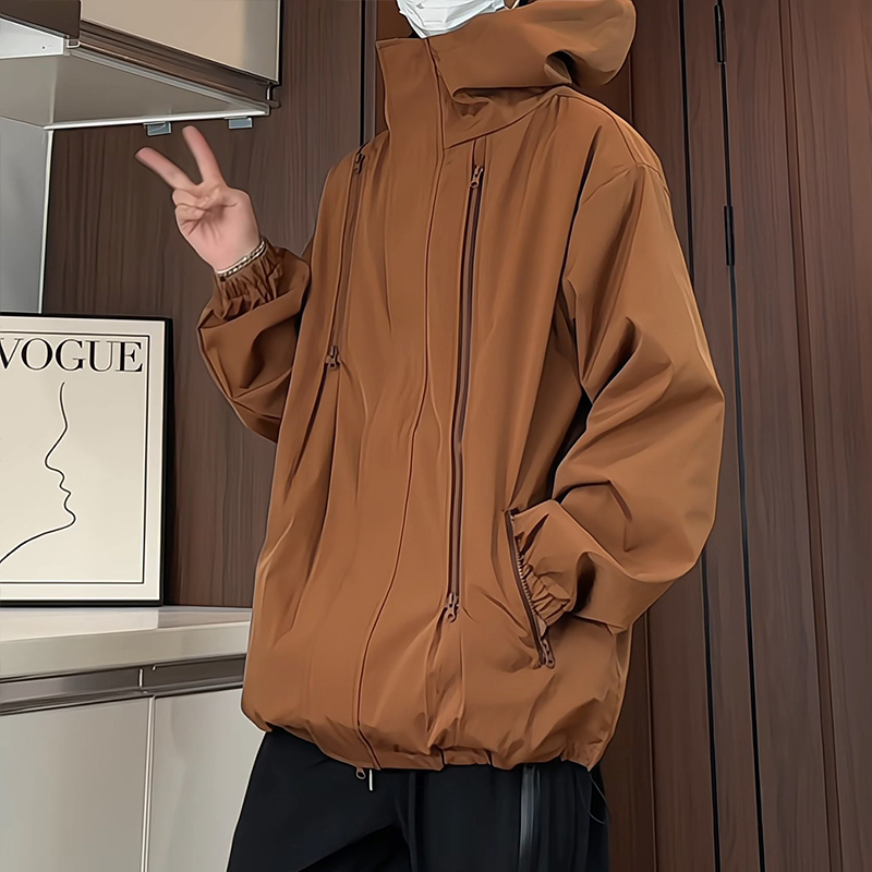 남녀공용 야외 방수 후드 바람막이 코트, 지퍼 디자인  - Outdoor Sport Windbreaker 리뷰 및 가격